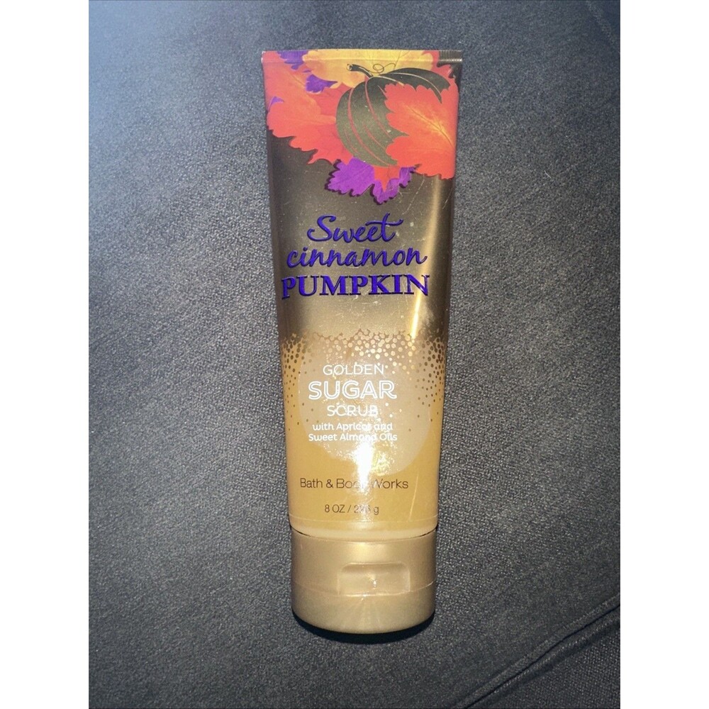 Bath Body Works SWEET CINNAMON PUMPKIN Golden Sugar Scrub 8oz new